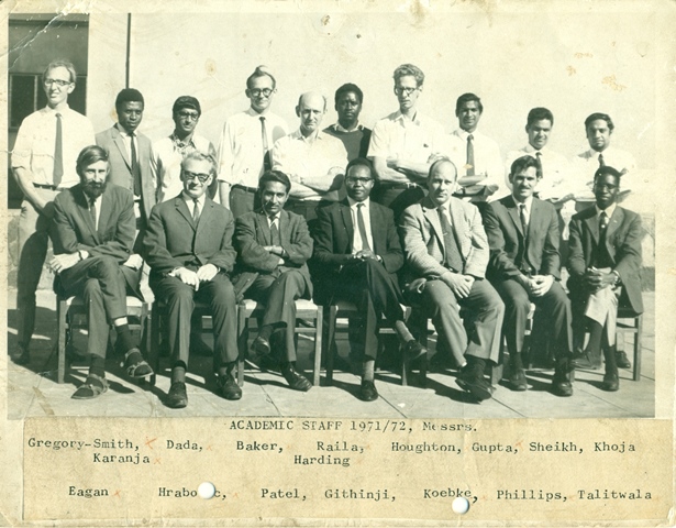 Academic staff 1971/72